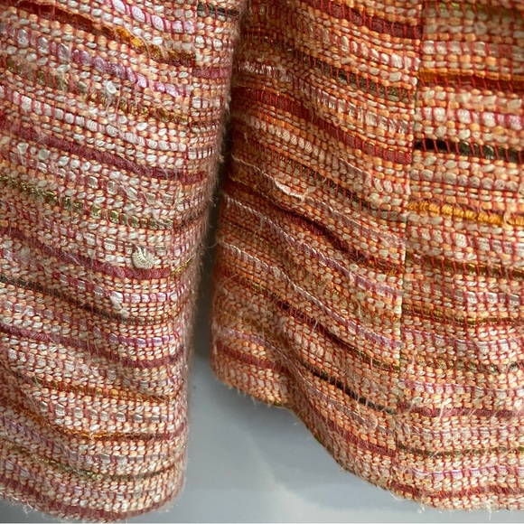 LAFAYETTE 148 Orange Tweed Blazer Size 14 - Picture 13 of 15